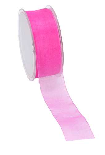 Organza Lint Fuchsia 38mm x 50 meter.