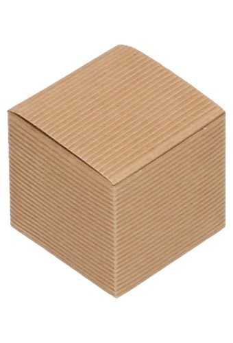 Kadodoos Dozza Rib Naturel Kubus 300gram 6x6x6cm 10stuks