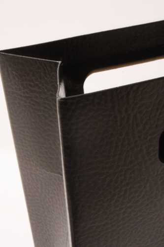 Kado Shopper Karton Zwart Met Relief 12.5x7x18cm 10stuks