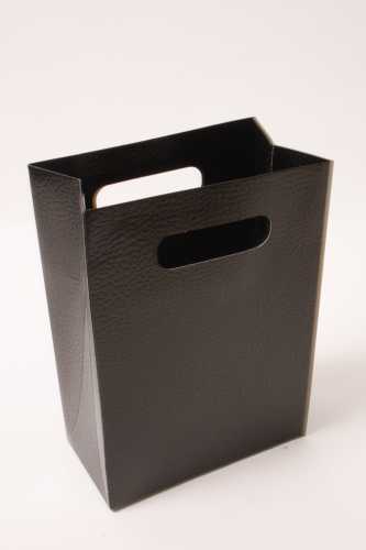 Kado Shopper Karton Zwart Met Relief 12.5x7x18cm 10stuks