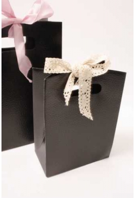 Kadotasje Luigi Karton Zwart Met Relief 12.5x7x18cm 10stuks