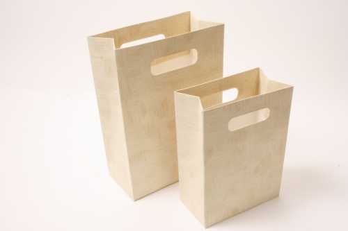 Kado Shopper Karton Neutraal Creme 16x8x23cm 10stuks