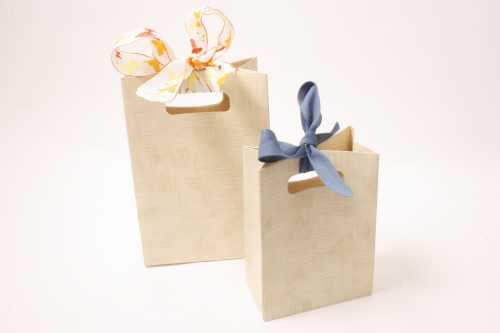 2 HALEN & 1 BETALEN Kadotasje Luigi Karton Creme12.5x7x18cm 10st