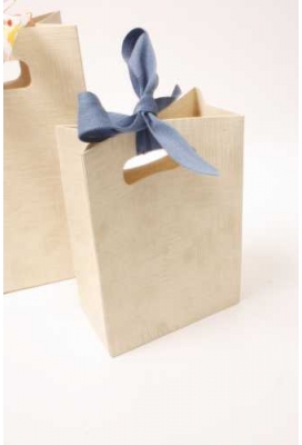 2 HALEN & 1 BETALEN Kadotasje Luigi Karton Creme12.5x7x18cm 10st