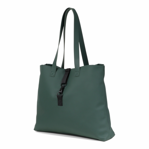Norlander Dull Pu Shopper Groen 43x35x9cm 1stuks Norlander Dull Pu Shopper Groen 43x35x9cm 1stuks