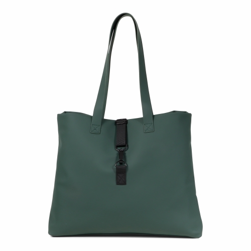 Norlander Dull Pu Shopper Groen 43x35x9cm 1stuks Norlander Dull Pu Shopper Groen 43x35x9cm 1stuks