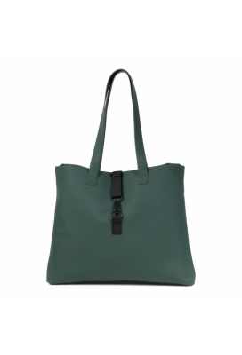 Norlander Dull Pu Shopper Groen 43x35x9cm 1stuks Norlander Dull Pu Shopper Groen 43x35x9cm 1stuks