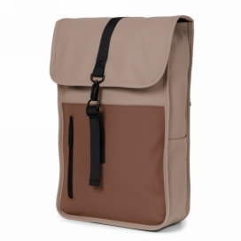 Norlander Dull Pu Duo Rugtas Taupe & Bruin 12x30x50cm 1stuks Norlander Dull Pu Duo Rugtas Taupe & Bruin 12x30x50cm 1stuks