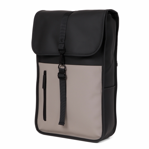 Norlander Dull PU Duo Backpack Black & Grey 1 stuk