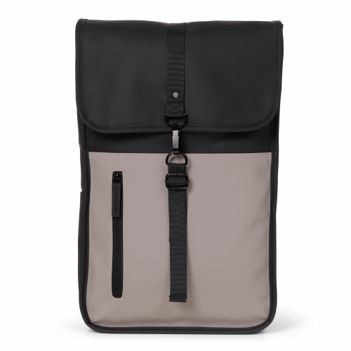 Norlander Dull PU Duo Backpack Black & Grey 1 stuk