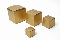 Kubus Geschenkdoosjes Goud 10x10x10cm 25stuks