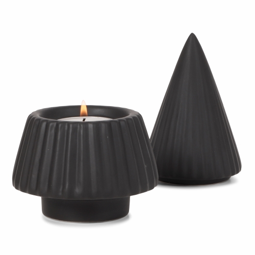 SENZA Christmas Tree Tealight Holder Black 1 stuk