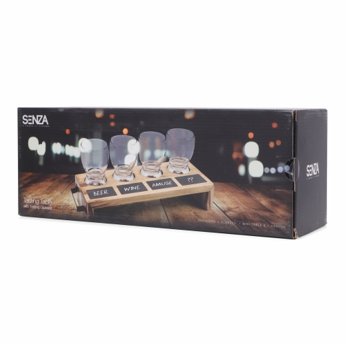 SENZA Tasting Table With 4 Glasses 1 stuk