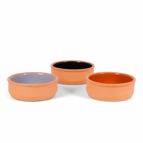 SENZA Terracotta Tapas Black & Grey & Brown set van 3 1 stuk