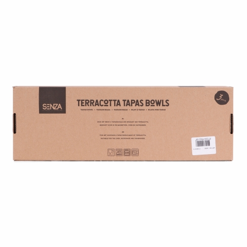 SENZA Terracotta Tapas Black & Grey & Brown set van 3 1 stuk