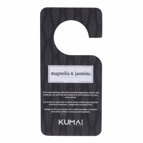 Kumai Geurhanger Zwart 7.3x15.4x0.3cm 1stuks