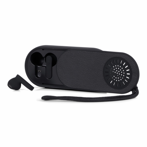 BRAINZ 2-in-1 Earbuds & Speaker Black 1 stuk