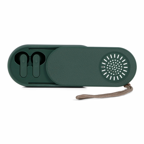 Brainz 2 in 1 Earbuds & Speaker Groen 11x5x2.5cm 1stuks Brainz 2 in 1 Earbuds & Speaker Groen 11x5x2.5cm 1stuks