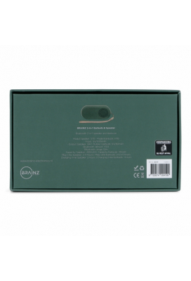 Brainz 2 in 1 Earbuds & Speaker Groen 11x5x2.5cm 1stuks Brainz 2 in 1 Earbuds & Speaker Groen 11x5x2.5cm 1stuks