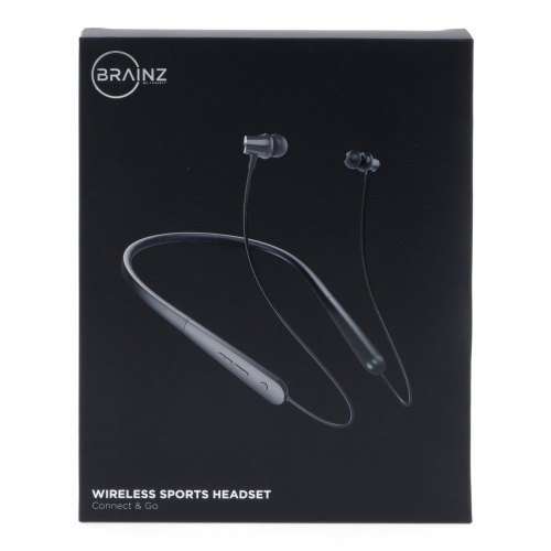 BRAINZ Wireless Sports Headset Black 1 stuk