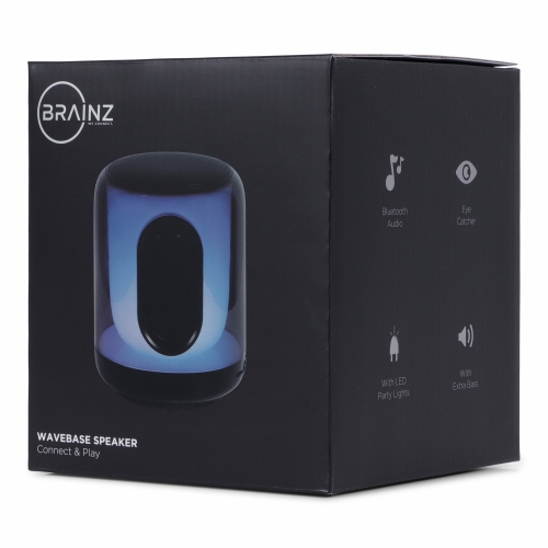 Brainz Wavebase Speaker 12x12x15cm 1stuks Brainz Wavebase Speaker 12x12x15cm 1stuks