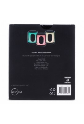 Brainz Wavebase Speaker 12x12x15cm 1stuks Brainz Wavebase Speaker 12x12x15cm 1stuks