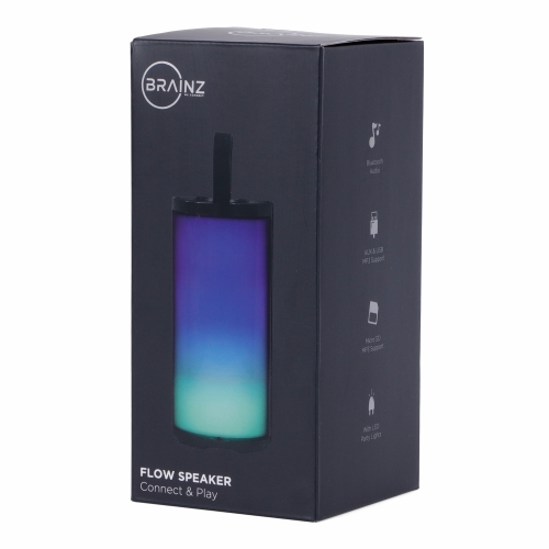 Brainz Flow Speaker 7.5x7.5x16.5cm 1stuks Brainz Flow Speaker 7.5x7.5x16.5cm 1stuks