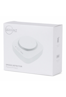 Brainz Rookmelder Wit 9.5x9.5x4.2cm 1stuks