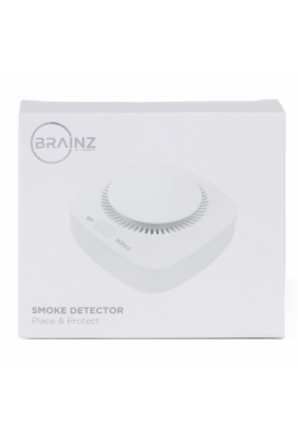 Brainz Rookmelder Wit 9.5x9.5x4.2cm 1stuks
