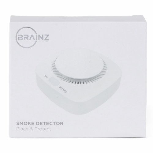 Brainz Rookmelder Wit 9.5x9.5x4.2cm 1stuks