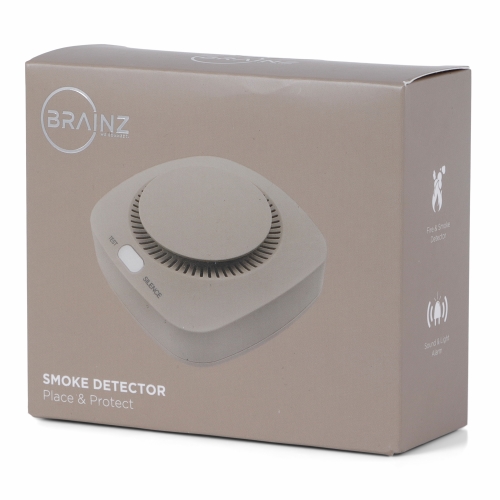 Brainz Rookmelder Taupe 9.5x9.5x4.2cm 1stuks