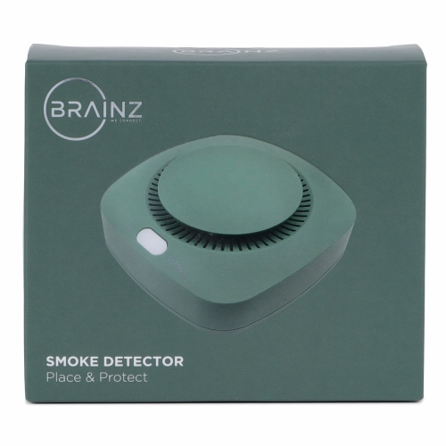 Brainz Rookmelder Groen 9.5x9.5x4.2cm 1stuks