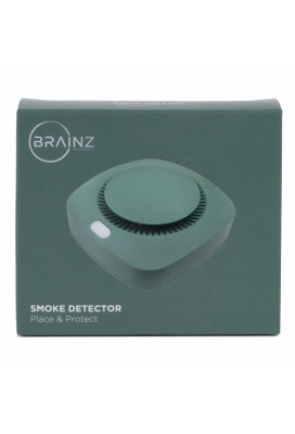 Brainz Rookmelder Groen 9.5x9.5x4.2cm 1stuks