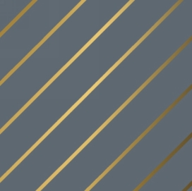 Kerstpapier stripes grey Goud 70cm x 200meter