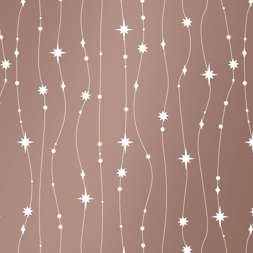 Kerstpapier stars are falling Rose goud 50cm x 200meter