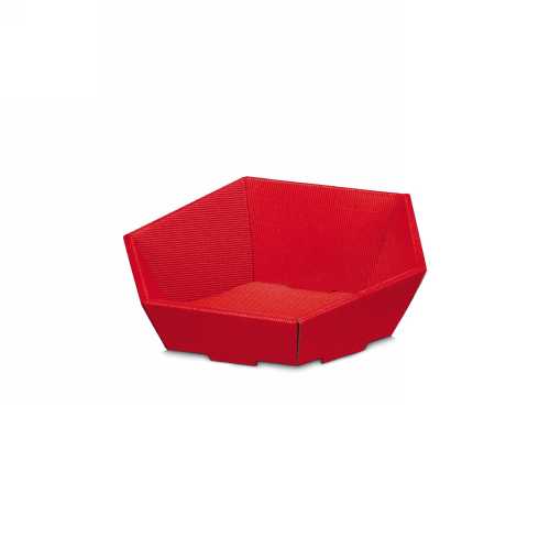 Geschenkdoos Korf Modern Rood Klein 29x27x6-10.5cm 25stuks