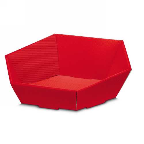 Geschenkdoos Korf Modern Rood Groot 46.5x41.5x9-15.5cm 25stuks