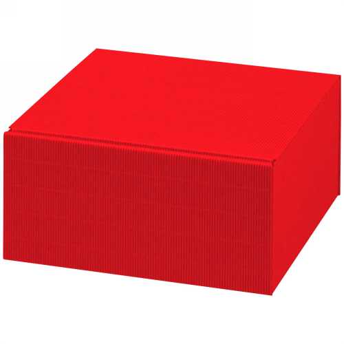 Kadodoos Colour Rib Rood Vierkant 25x25x12cm 25stuks