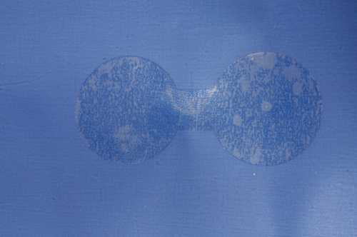 Tassensluiter Etiket Transparant 2x Rondje 27mm x 6.1cm 500stuks