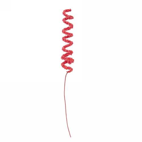 Kado Decoratie Curls Pin Rood 12cm Met IJzerdraad 72stuks