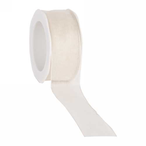 Organza Lint Met IJzerdraad Creme 38mm x 20 meter