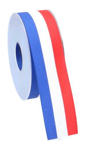 Cadeaulinten Stofband Nederland Rood Wit Blauw  4cm x 25meter