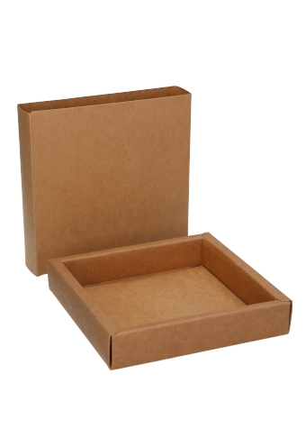 Schuifdoosje Jakarta Kraft Digitaal Bedrukt 12.5x12.5x2.8cm 10stuks