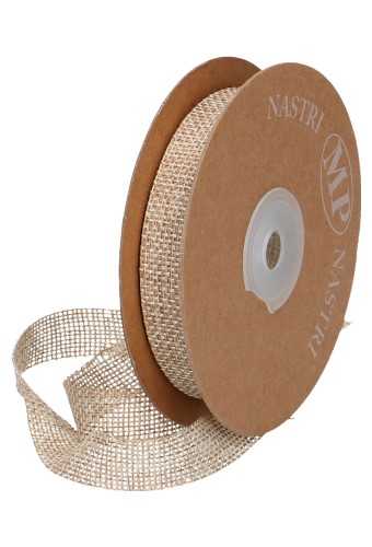 Geschenklint Jute De Luxe Naturel Bruin 15mm x 15 meter