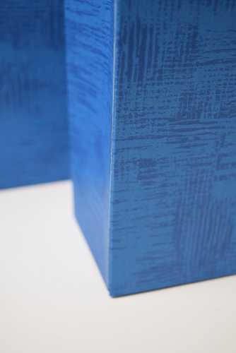 Kadotastasje Luigi Karton Blauw Met Relief 16x8x23cm 10stuks