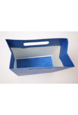 Kadotastasje Luigi Karton Blauw Met Relief 16x8x23cm 10stuks