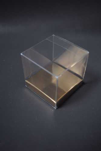 Gouden Kartonnetje Bodem Elba voor transp. kubus 12x12x1cm 10stuks