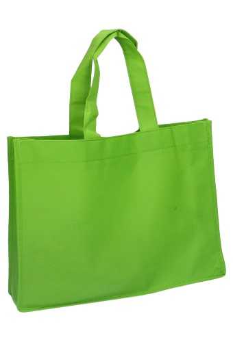 AKTIE Draagtas Monza Nonwoven Bigshopper Groen 35x8x25cm 100stuks