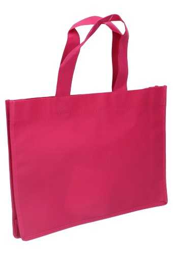 AKTIE Draagtas Monza Nonwoven Bigshopper Fuchsia 35x8x25cm 100stuks