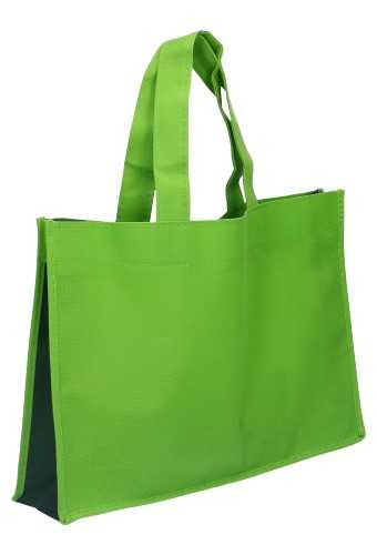 AKTIE Draagtas Monza Nonwoven Bigshop Groen & D. Groen 35x8x25cm 100st